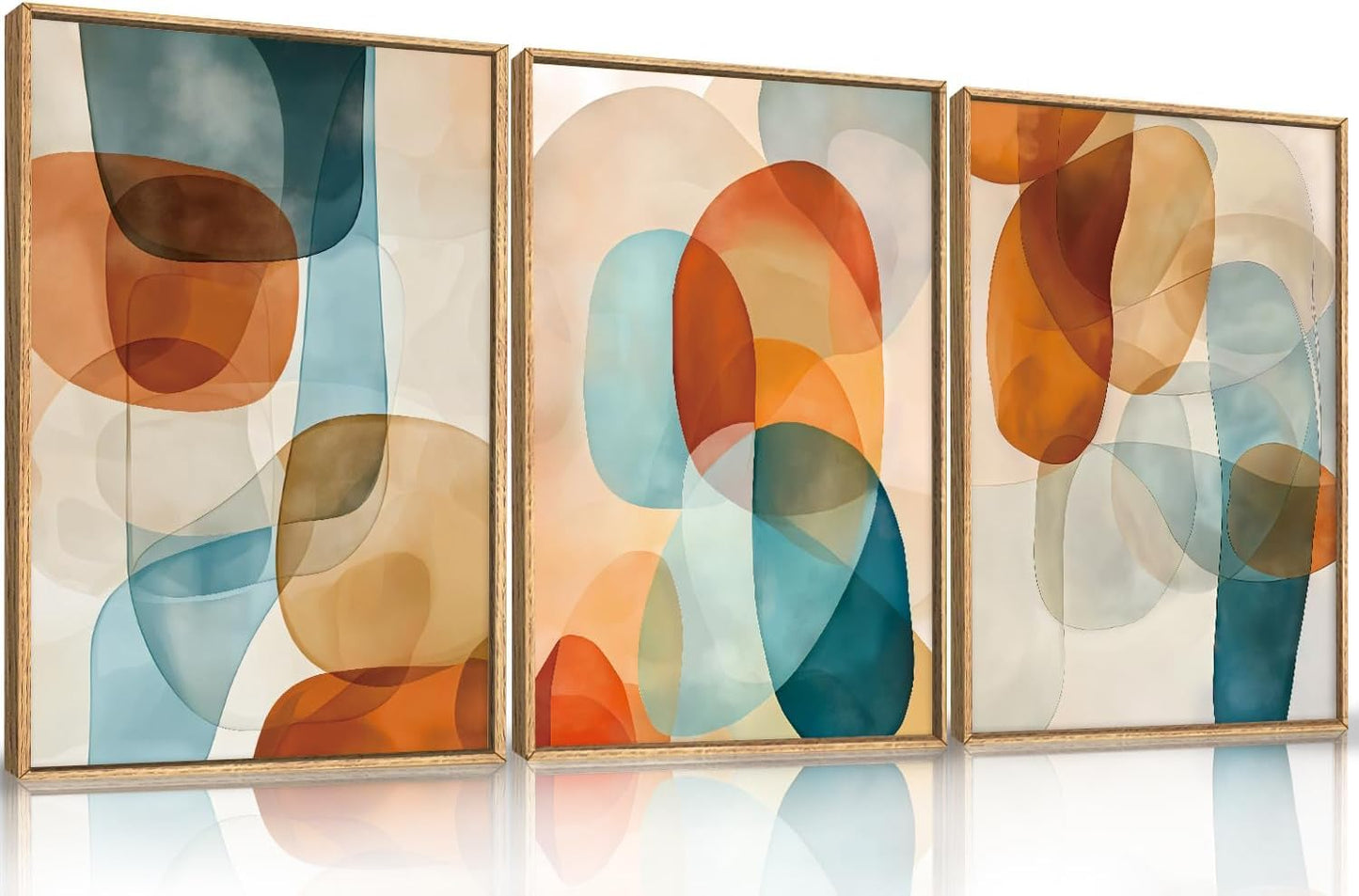 Large Abstract Black and Beige Framed Canvas Wall Art,Minimalist Geometric Lines Wall Decor,Cozy Neutral Shapes Artwork,Modern Lines Dots Art Print for Living Room,Bedroom,Office- 16"x24"x3