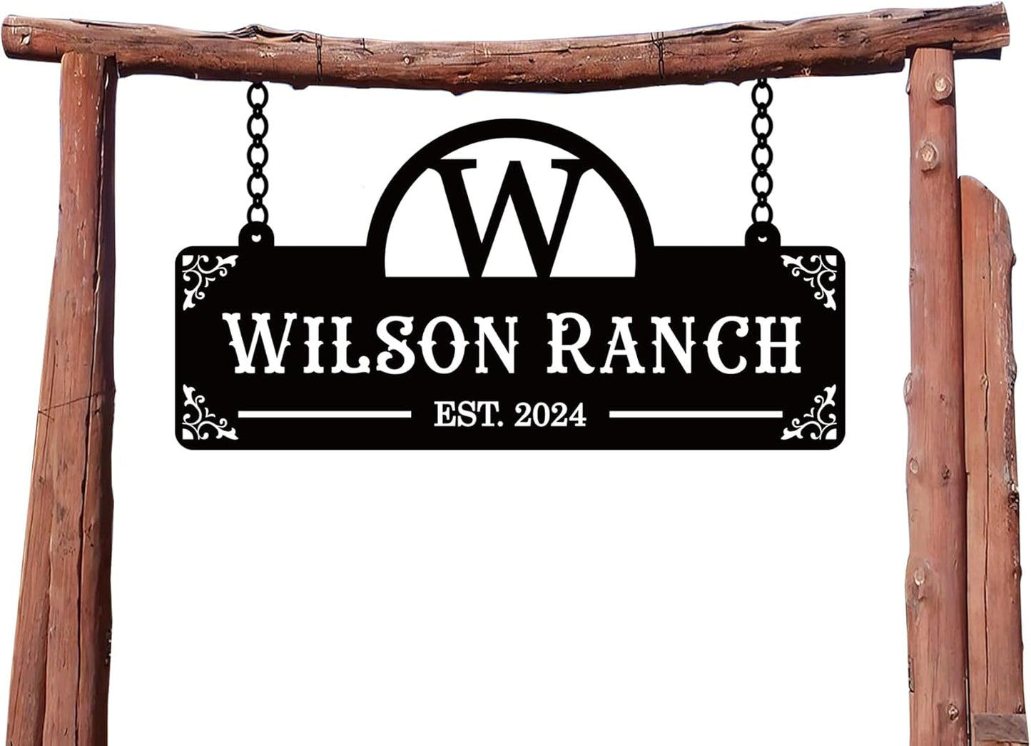Custom Metal Family Name Farmhouse Sign, Last Name Sign for Farm, Ranch or Farm Signs Indoor Outdoor Personalized, Farmhouse Signs Wall Decor, Farmer Sign.