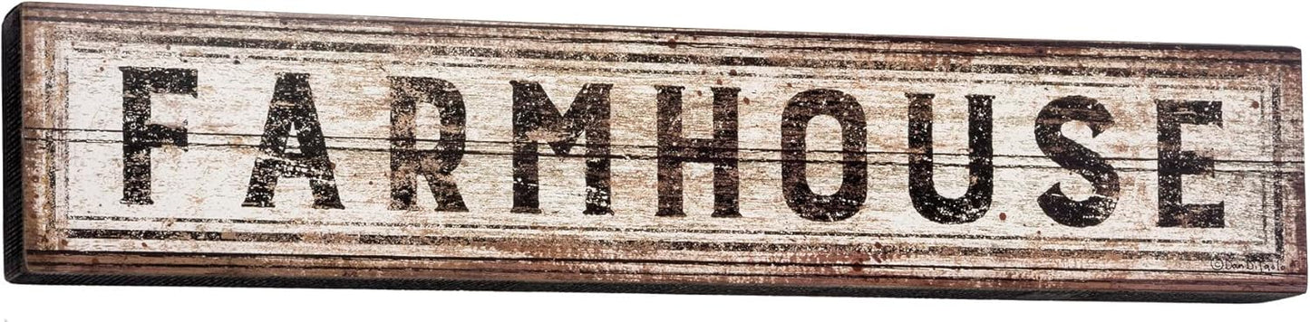 Primitives by Kathy 30365 Inspired Box Sign, Rustic Farmhouse