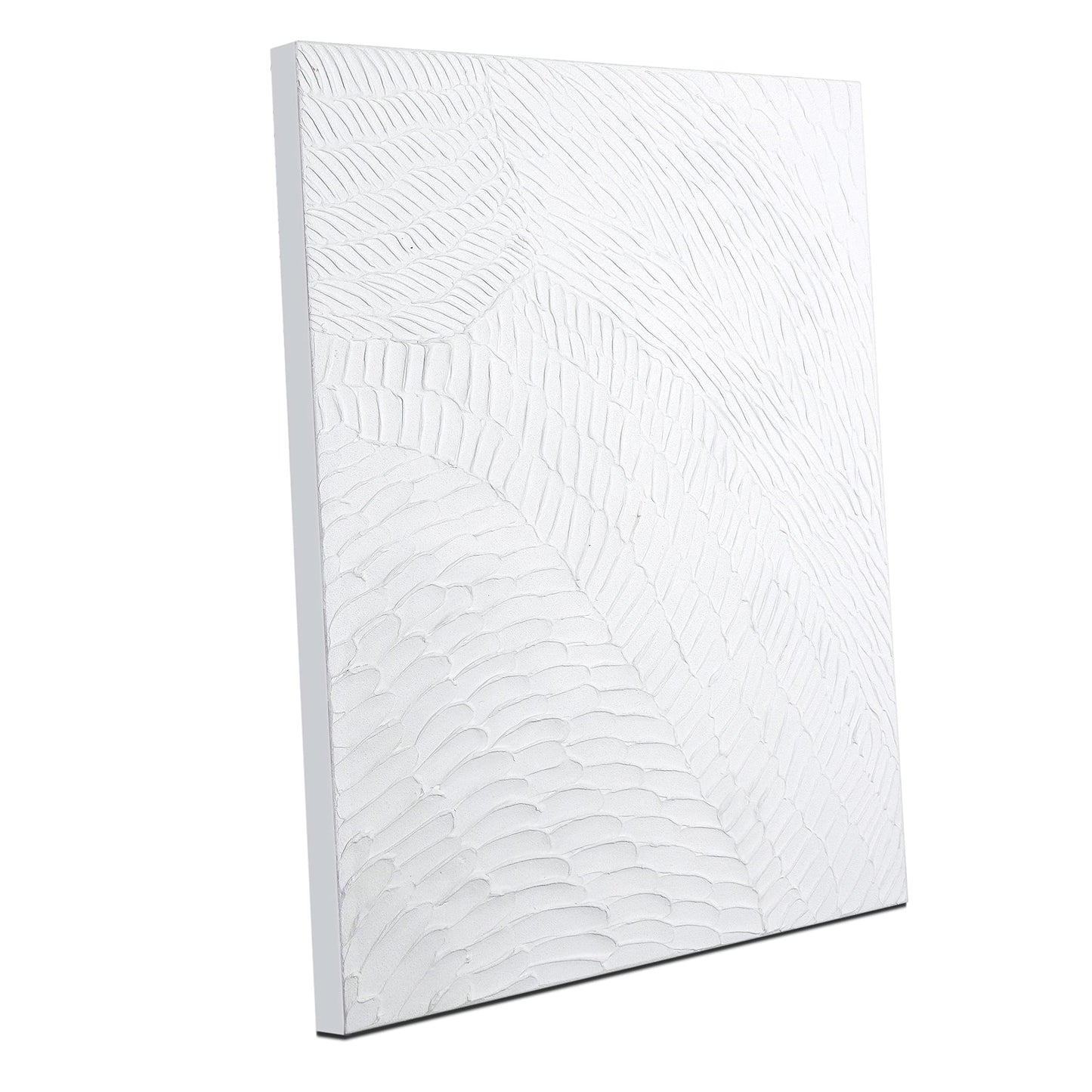 Zessonic Neutral Minimalist Textured 3D Wall Art Abstract Hand-Painted Framed Wall Decor Geometric Artwork Canvas Paintings- Living Room Bedroom Office - Modern Boho Neutral Line 16"x24" 3 piece