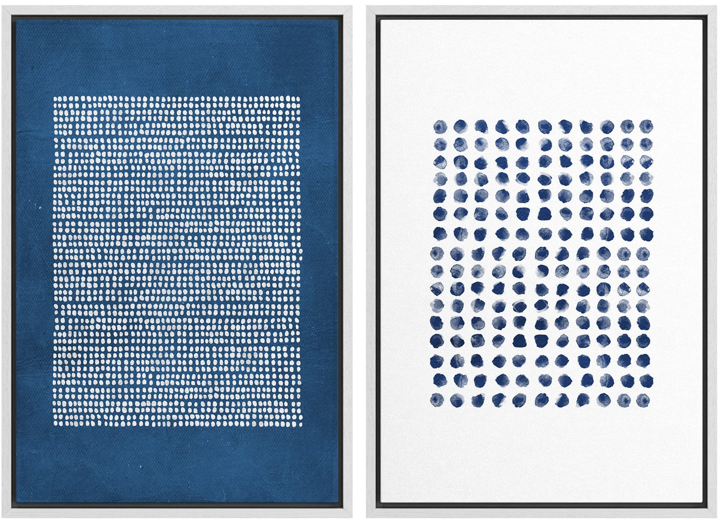 SIGNWIN Framed Canvas Print Wall Art Set Geometric Mid-Century Spiral Collage Abstract Shapes Cozy Neutral Minimal Decorative Nordic Zen Bohemian for Living Room, Bedroom, Office - 16"x24"x2 Black